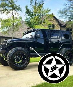 Jeep JK Fender Style A6 - 5" Jeep Wrangler Decals