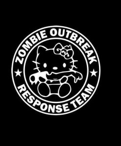 Hello Kitty Zombie Response Team Decal Sticker