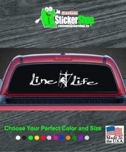 line life lineman rear window decal sticker