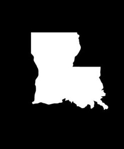 Louisiana State Silhouette Vinyl Decal Stickers