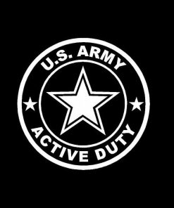 US Army Active Duty Decal Sticker