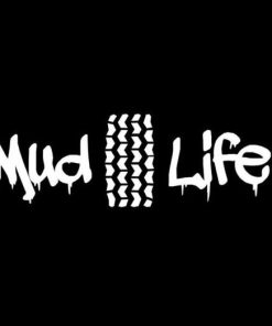 Mud Life Tire Tracks decal sticker a2