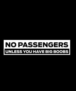 Passengers must have big boobs Decal