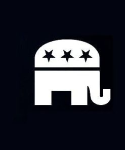 Republican elephant decal sticker