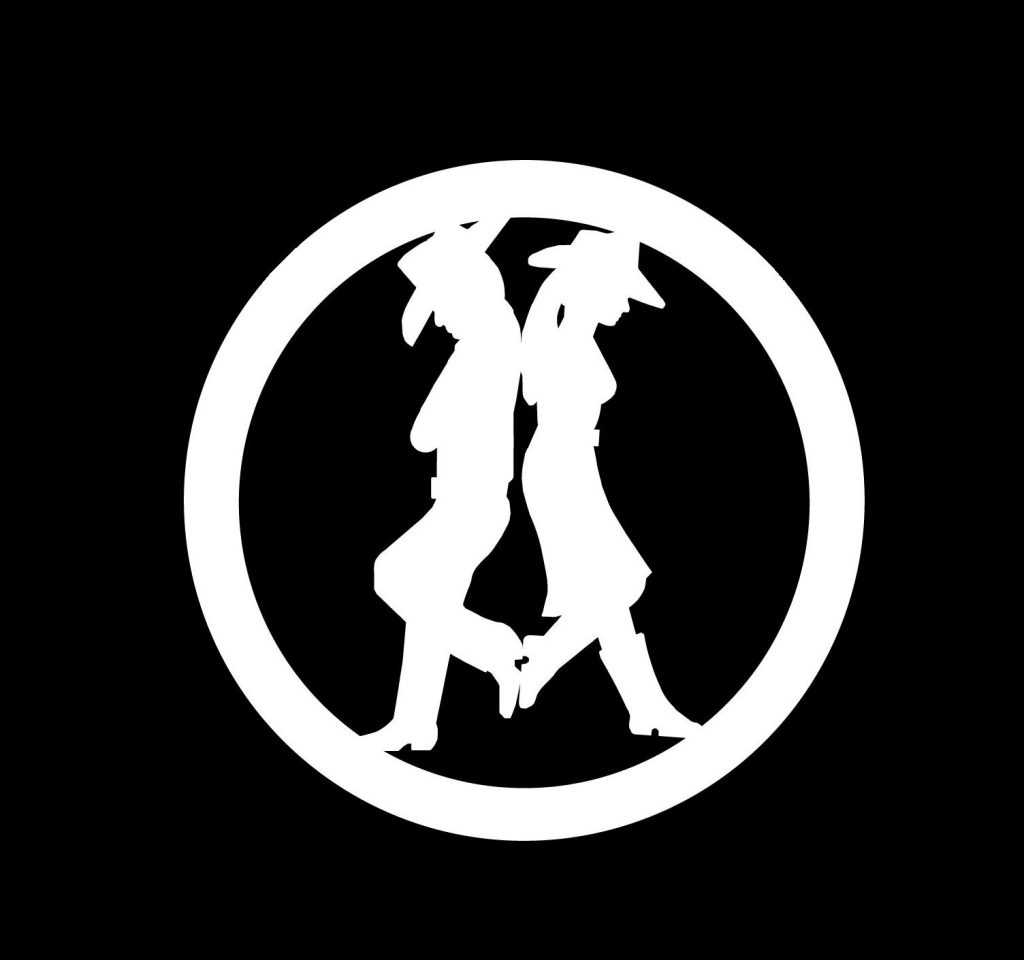 Round Cowboy Cowgirl Decal Sticker
