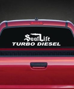 Soot Life Turbo Diesel Rear Window Decal