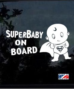 super baby on board decal sticker