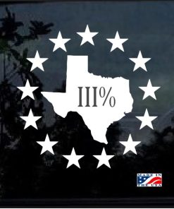 texas 3 percenter decal sticker