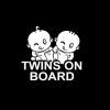 Twins on board decal sticker