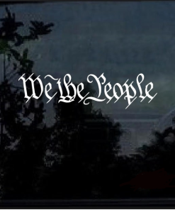 we the people window decal sticker