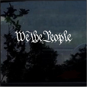 we the people window decal sticker