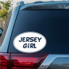 Jersey Girl Oval window decal Sticker