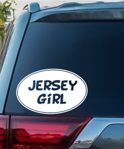 Jersey Girl Oval window decal Sticker