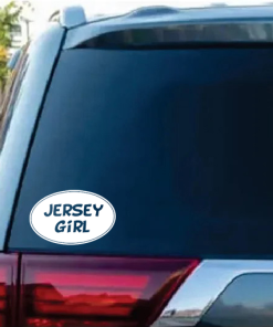 Jersey Girl Oval window decal Sticker