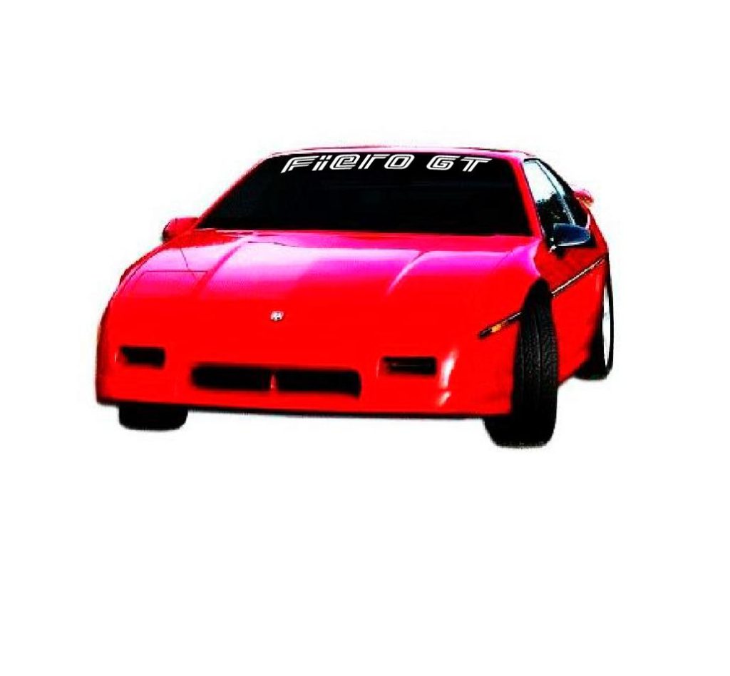 Pontiac Fiero GT Windshield Decal