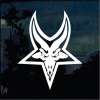 Goat Head Pentagram window decal Sticker
