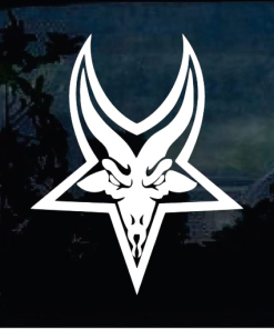 Goat Head Pentagram window decal Sticker