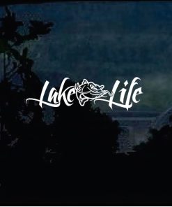 Lake Life Catfish window decal sticker