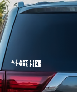 Lake Life wake board Window Decal Sticker