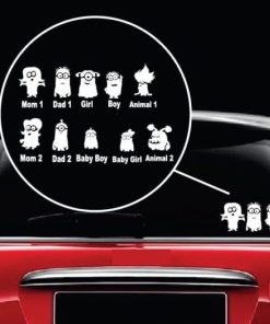 Minion Family Decal Sticker set