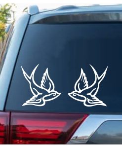 Sparrow set of 2 decal stickers