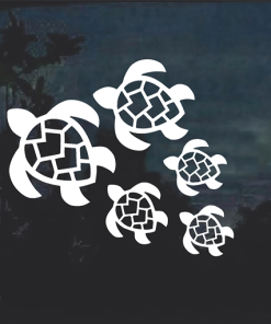 Turtle - Turtles Family window decal Sticker