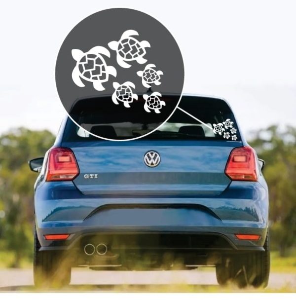 Turtle Turtle Family Window Decal Sticker