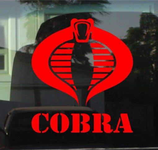 Cobra GI Joe decal sticker