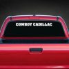 Cowboy Cadillac Windshield Decal