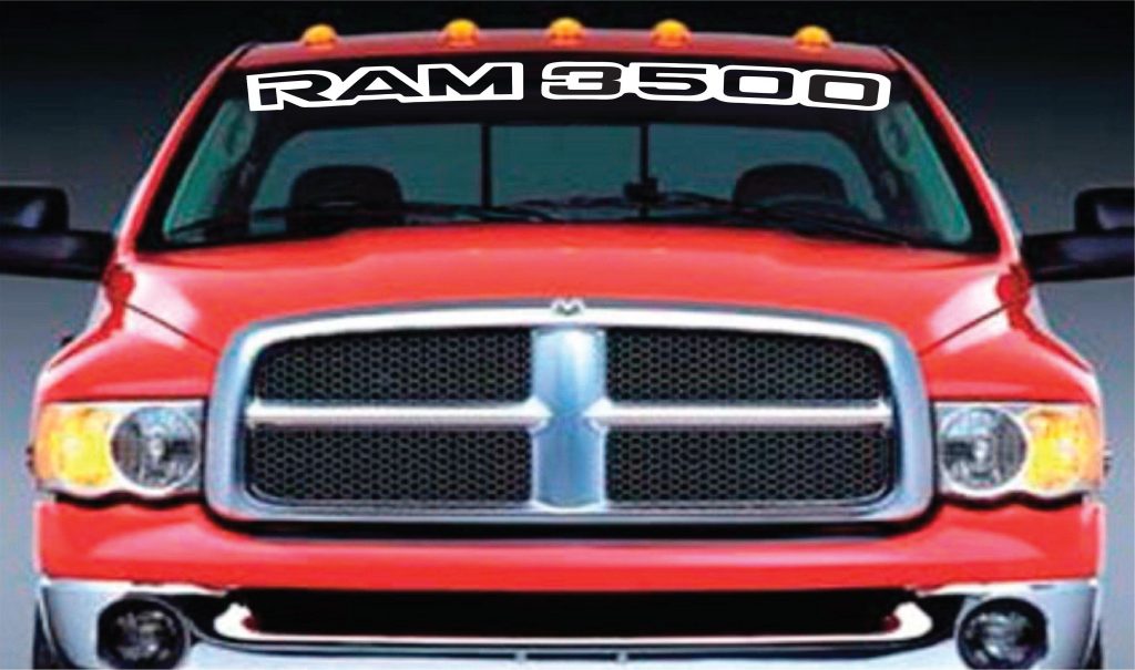 Dodge Ram 3500 Windshield Banner Decal Sticker Dodge Decal Sticker ...