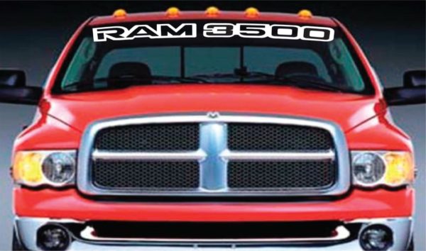 Vinyl Windshield Banner Decal Sticker Fits Dodge Ram 3500