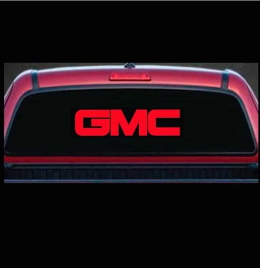 gmc rear window decal sticker