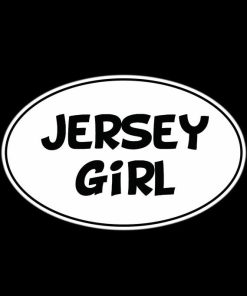 Jersey Girl Oval decal sticker