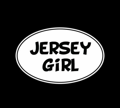 Jersey Girl Oval decal sticker