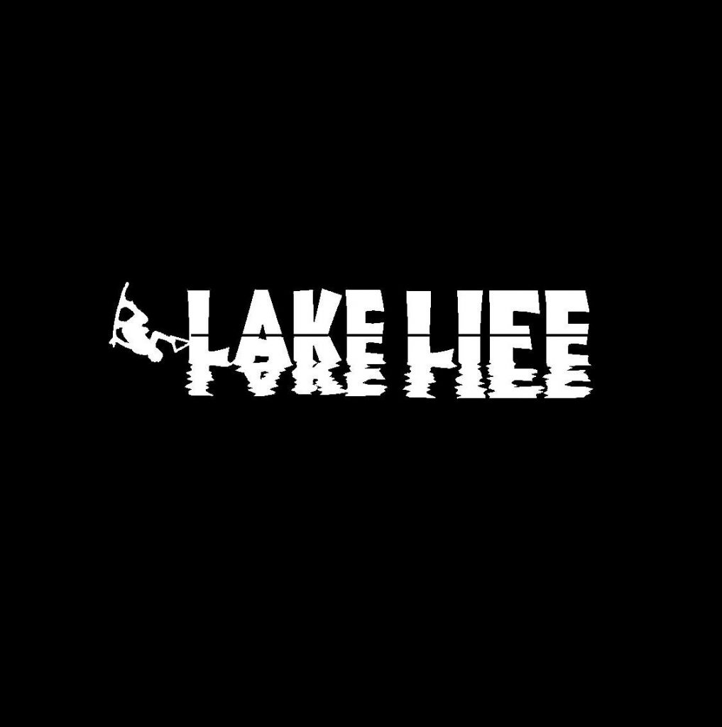 Lake Life wake board Decal Sticker