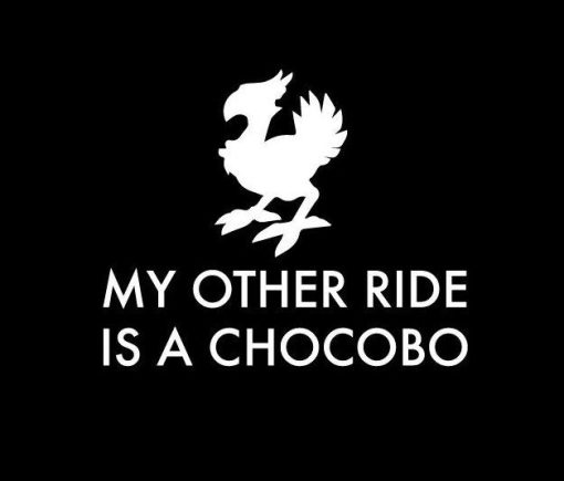 My other ride is a Chocobo Decal Sticker