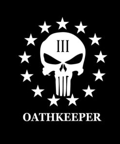 Punisher Skull 3 percenter Oathkeeper Decal