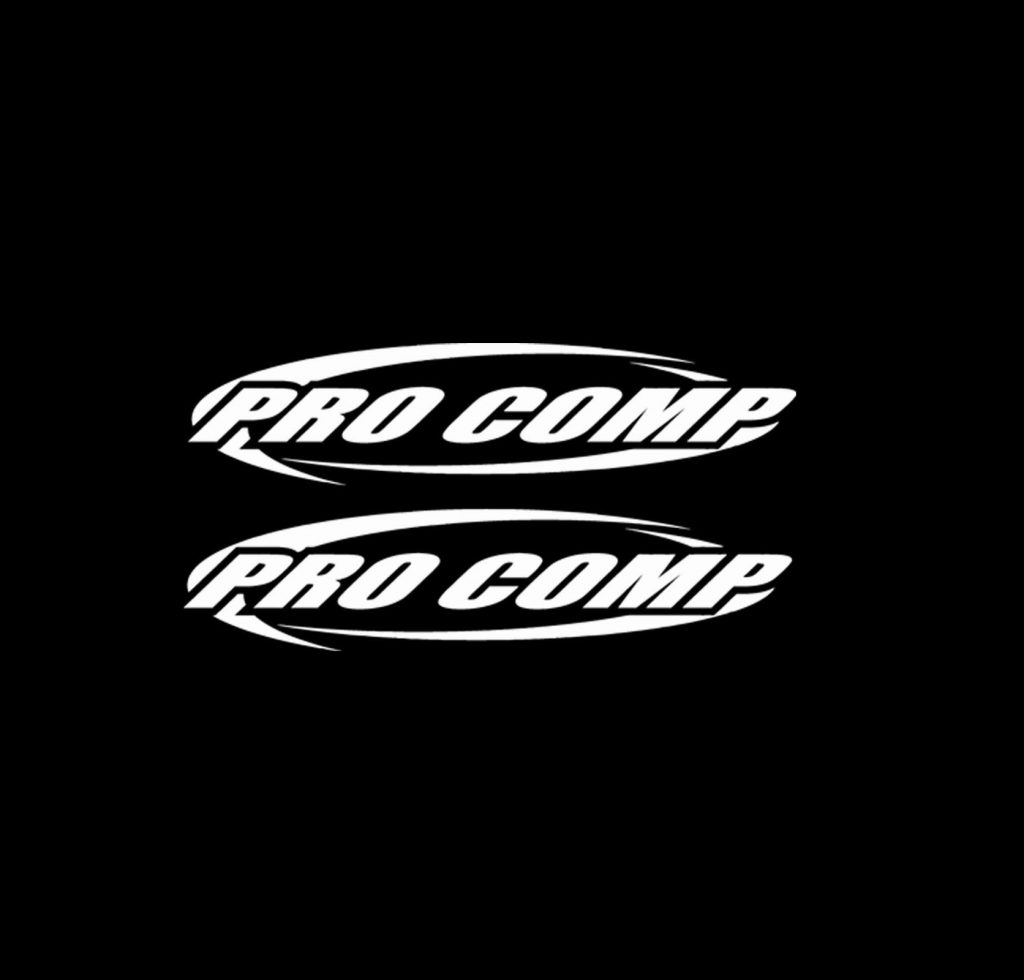 Pro comp vinyl decal sticker set of 2