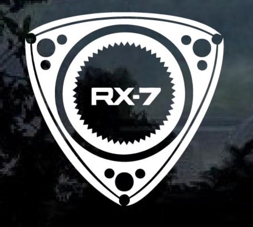 Rotary Engine Rx7 Rx 7 Window Decal Sticker Custom Made In The Usa