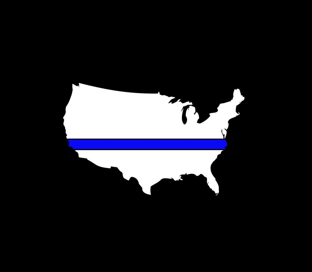 Thin Blue Line Police Lives Matter Decal