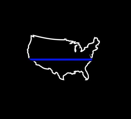Thin Blue Line Police Lives Matter Decal a2