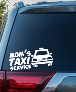 Moms Taxi Service window decal Sticker