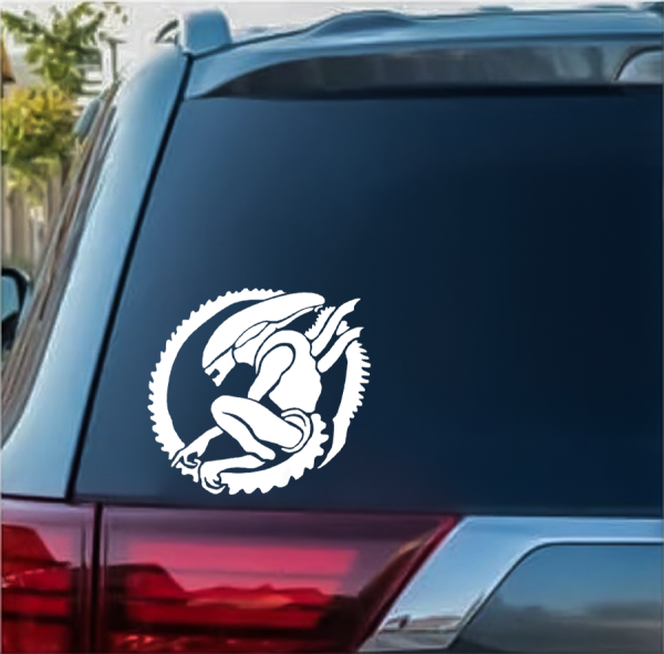 Alien Xenomorph window decal Sticker