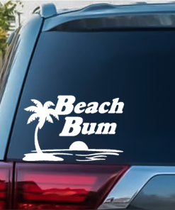 Beach Bum Decal Sticker