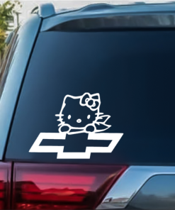 Chevy Hello Kitty Window Decal Sticker