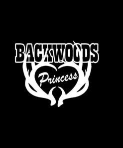 Backwood Princess Antlers Vinyl Decal Stickers