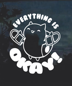 Catbug Everything is Okay Bravest Warriors Cat Window Decal Sticker