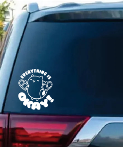 Catbug Everything is Okay Bravest Warriors Cat Window Decal Sticker
