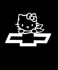 Chevy Hello Kitty Vinyl Decal Sticker
