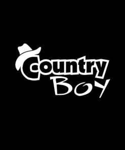 Counrty Boy Hat Vinyl Decal Stickers